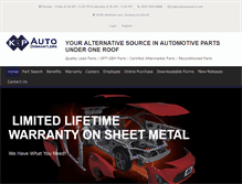 Tablet Screenshot of kpautoparts.com